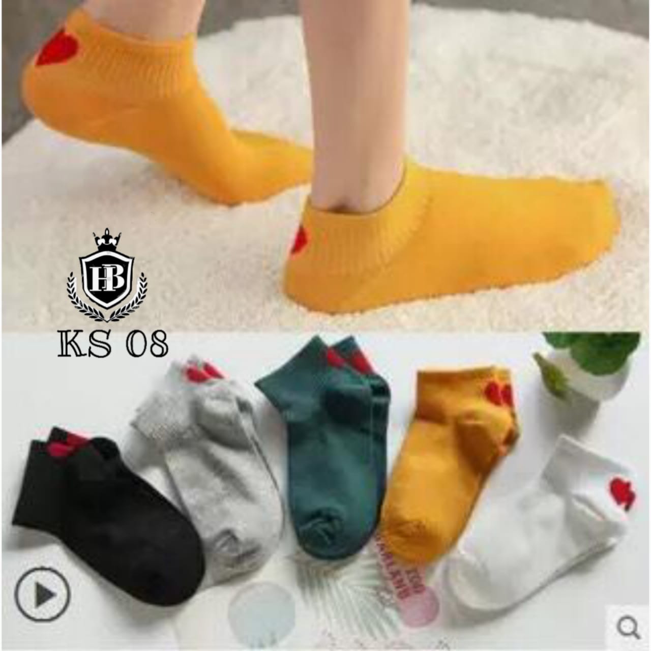 KAOS KAKI LOVE LOGO BELAKANG